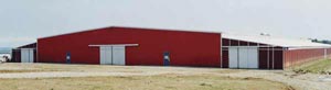 The Steel Building Store offers metal structures used in agriculture as barns.